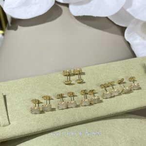 White shell stud earrings