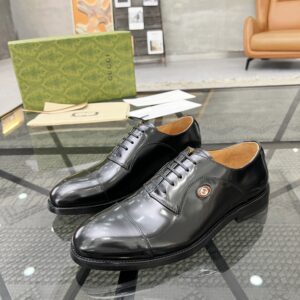 Male formal leather shoes with imported Italian leather
