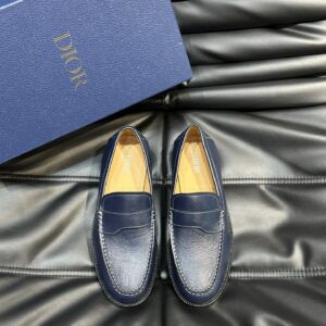 Men's genuine leather thick sole dress shoes