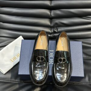 Men's genuine leather thick sole dress shoes