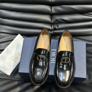 Men's genuine leather thick sole dress shoes