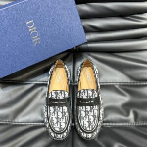 Men's genuine leather thick sole dress shoes