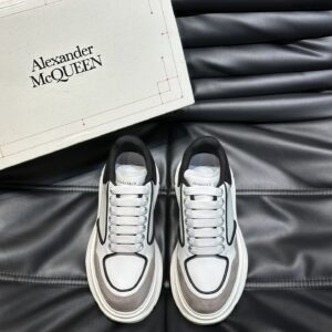 Alexander McQueen Couple White牛皮增高鞋