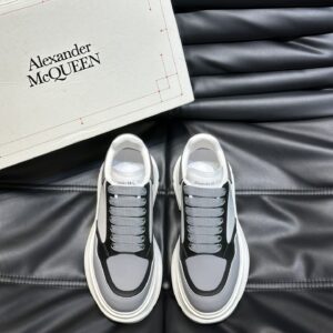 Alexander McQueen Couple White牛皮增高鞋