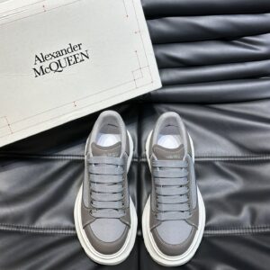 Alexander McQueen Couple White牛皮增高鞋