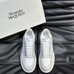 Alexander McQueen Couple White牛皮增高鞋