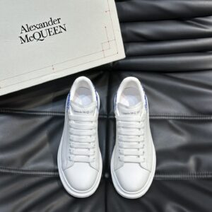 Alexander McQueen Couple White牛皮增高鞋