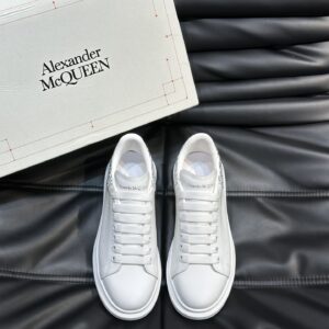 Alexander McQueen Couple White牛皮增高鞋