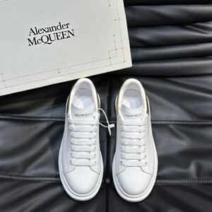 Alexander McQueen Couple White牛皮增高鞋
