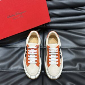 Ferragamo new male GANCINI outline low casual shoes