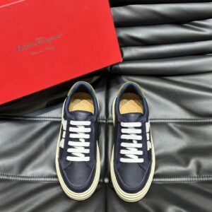 Ferragamo new male GANCINI outline low casual shoes