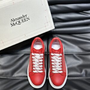 Alexander McQueen Couple White牛皮增高鞋