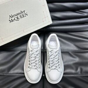 Alexander McQueen Couple White牛皮增高鞋
