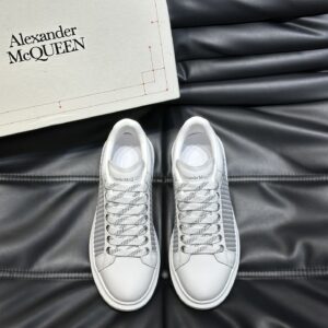 Alexander McQueen Couple White牛皮增高鞋
