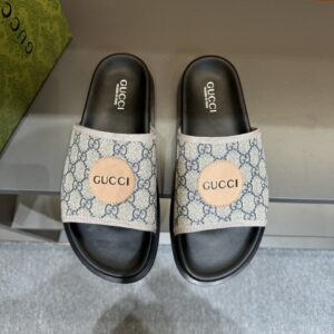 GG high-end mens summer slipper with rubber sole