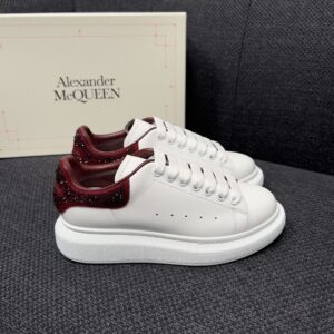 McQueen fashion sneakers with leather and suede