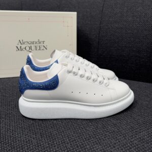 McQueen fashion sneakers with leather and suede