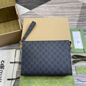 Green black PVC GG handbag