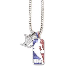 Louis Vuitton NBA diamond basketball necklace