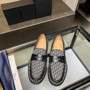 Leather dress loafers