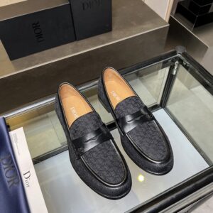 Leather dress loafers