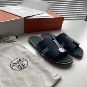 H brand mens slipper with imported leather padding