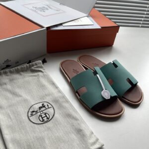 H brand classic mens slipper with imported leather sole