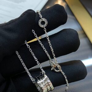 Bvlgari spring platinum necklace