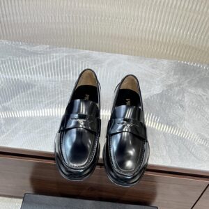 Prada men's premium leisure leather shoes