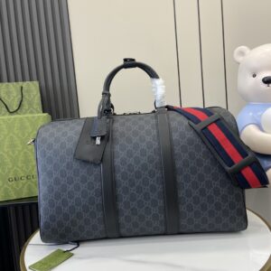 GG travel bag black GG Supreme