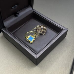 Single Blue Pearl Ring