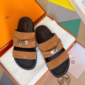 Hermes Jackson series sandal with Kelly strap