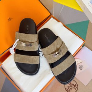 Hermes Jackson series sandal with Kelly strap