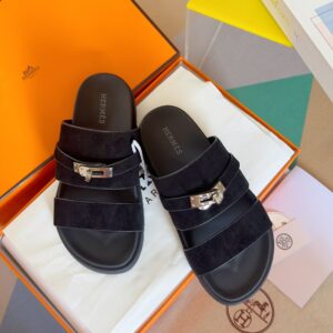 Hermes Jackson series sandal with Kelly strap