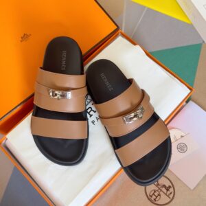 Hermes Jackson series sandal with Kelly strap