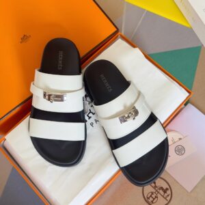 Hermes Jackson series sandal with Kelly strap