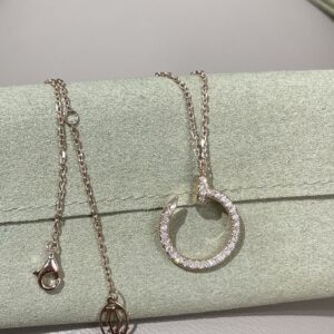 Full diamond nail necklace