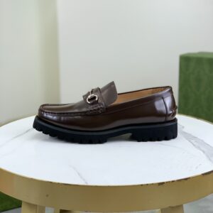 Gucci men's fashion leather shoes