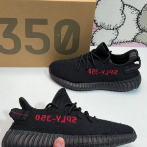 Adidas Yeezy 350 V2 sneakers black letter
