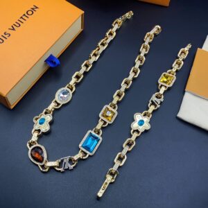 LV necklace bracelet