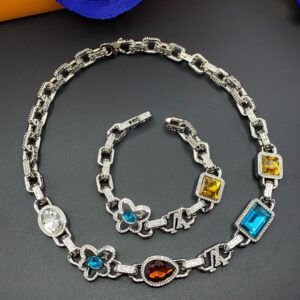 LV necklace bracelet