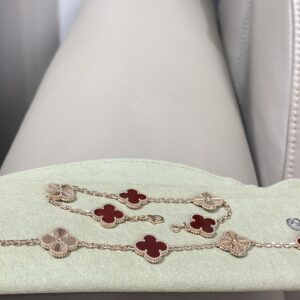 Vca laser-cut red rainbow bracelet