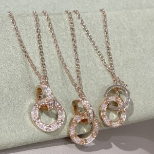 Cartier full star double ring necklace