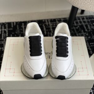 Sprint Runner series couple casual sneakers running shoes white sneakers original purchase development Sprint sports shoes white Napa leather upper with embosse