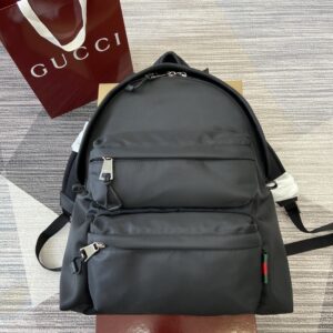Backpack with GG logo pattern