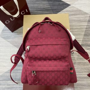 Backpack with Gucci embossed logo