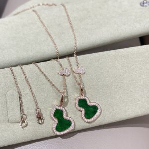 Qeelin medium jade gourd necklace classic hot sale