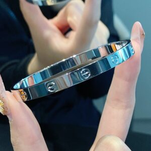 Cartier platinum gold cuff bracelet