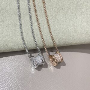 Bvlgari small waist diamond necklace best selling classic piece
