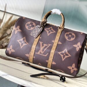 Keepall Bandouliere 45 Travel Bag Monogram Giant Coated Canvas